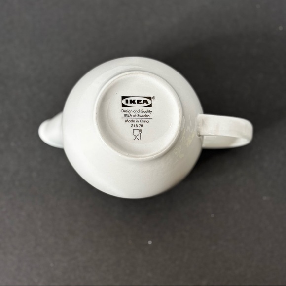 White Ceramic Creamer/Syrup Little Pitcher from IKEA OF SWEDEN LikeNew Farmhouse - Picture 6 of 9